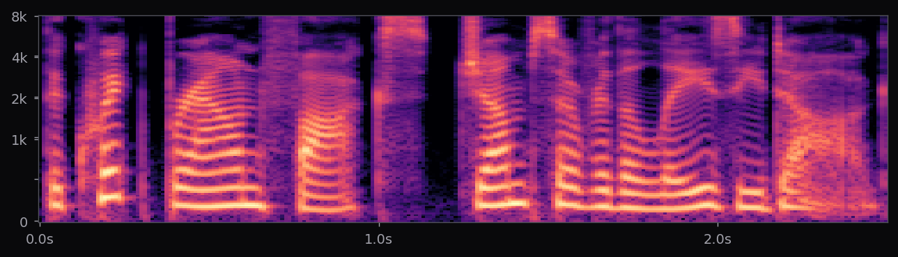 Mel spectrogram thumbnail for af_heart