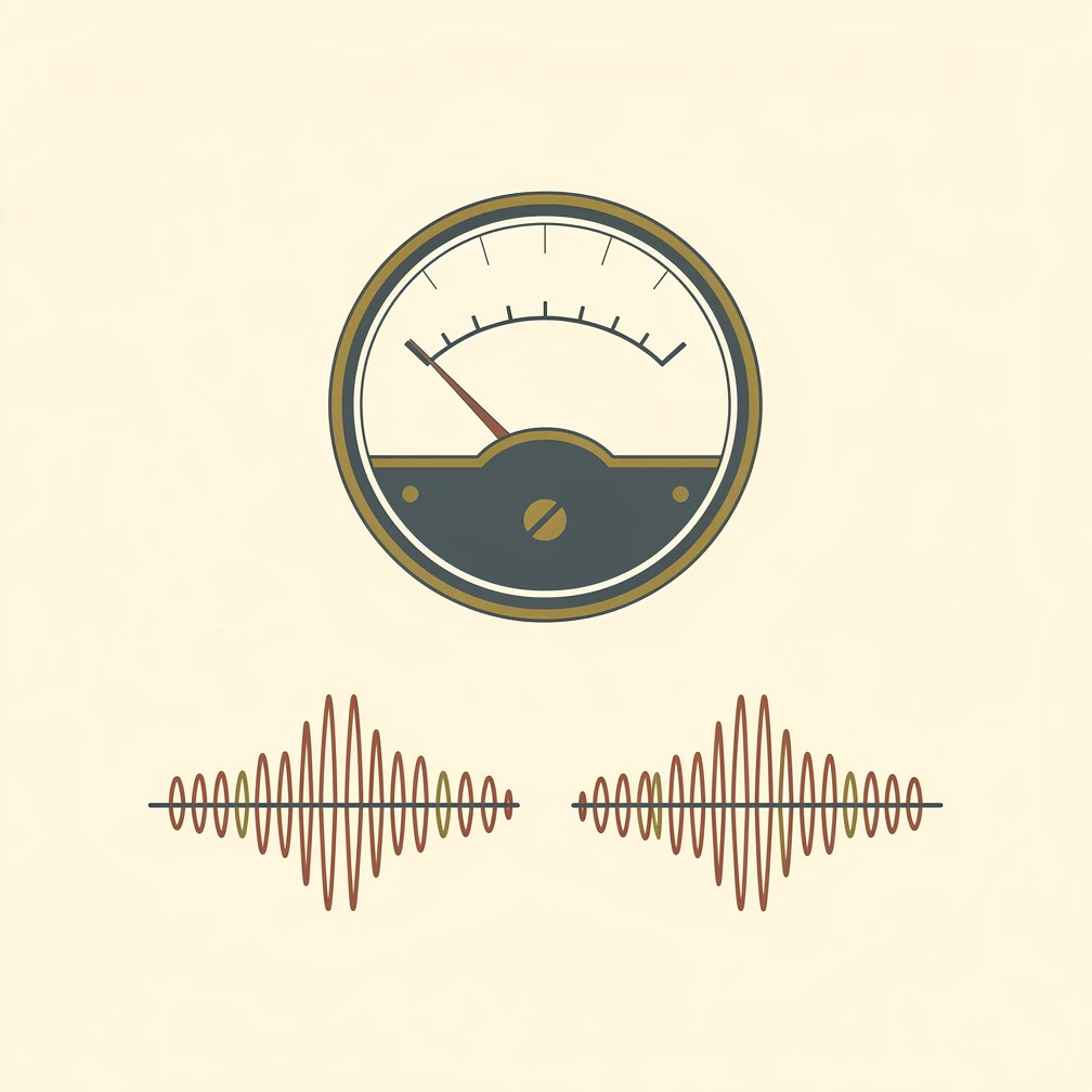 Loudness units illustration