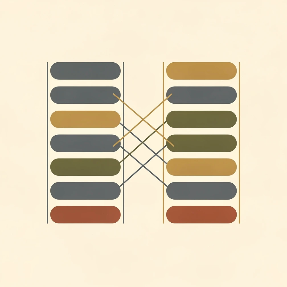Rank correlation illustration